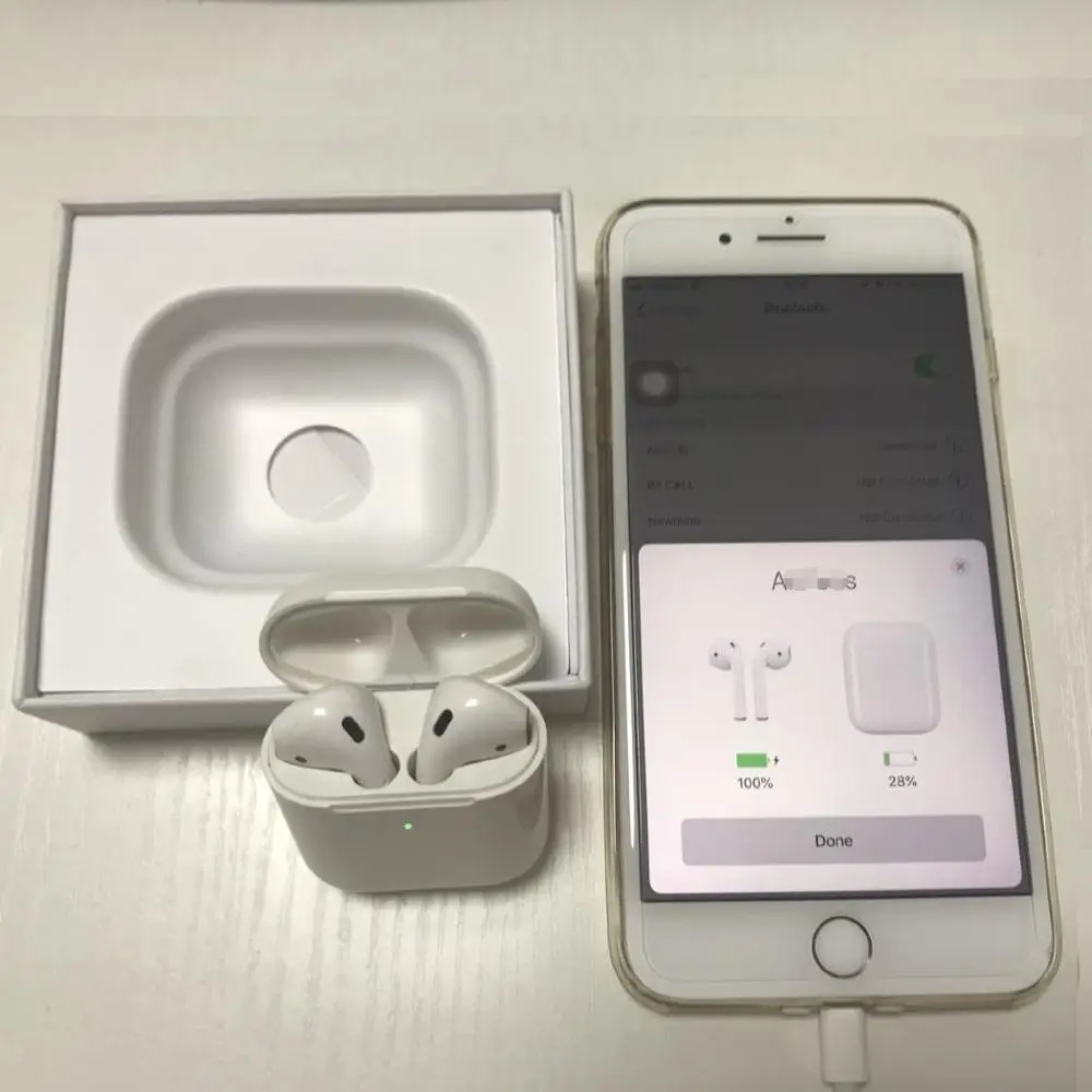 

Newest w1 chip AP battery pop up Mini Wireless Bluetooth Connect Headphone & Earphone for iphone XS Max Pad Mac Watch Android