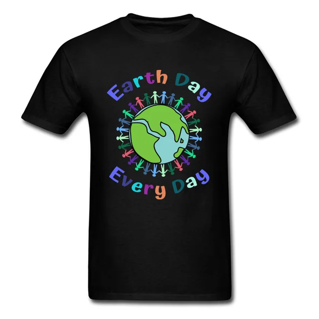 US $10.26 Lasting Charm Earth Day Every Day T Shirt Men Sports T-shirt Environmentalist Tshirts Team Kawaii B