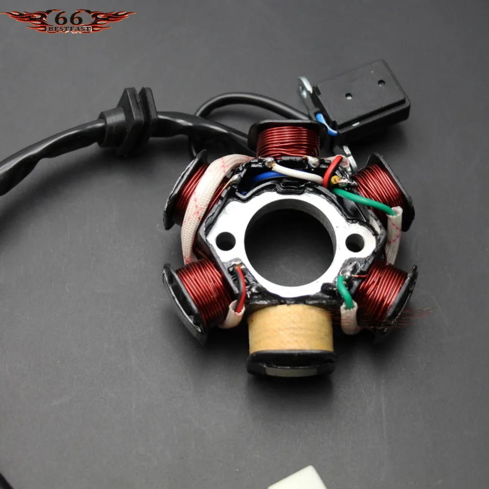 6 COILS STATOR MAGNETO 70cc 110cc 125cc ATV GO-KART DIRT BIKE TAOTAO BAJA SUNL