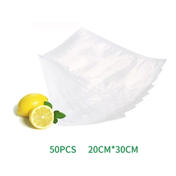 

OLOEY 50pcs 20*30cm Kitchen Food Vacuum Bag Storage Bags For Vacuum Sealer Food Fresh Long Keeping