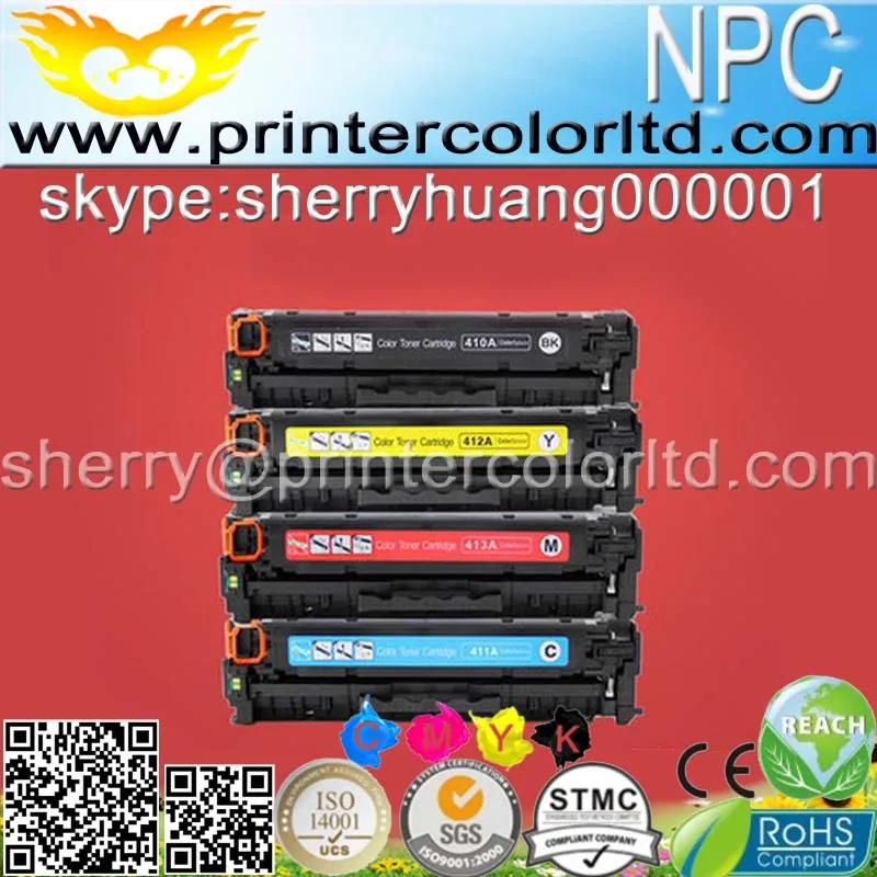 CF210A CF211A CF212A CF213A цветной Заправляемый картридж с тонером для hp LaserJet Pro 200 Цвет M276n/nw