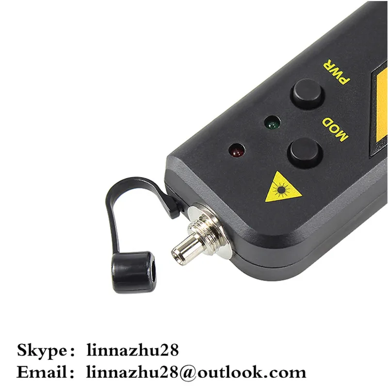 

10mw Red Laser Light Fiber Optic Cable Tester LC/SC/FC/ST Connector Cable Laser Optical Fiber Tester 10KM