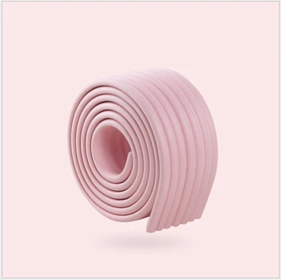 W форма 2 м защита от детей Угловой протектор многофункциональные детские защитные щитки края и угловые щитки твердая форма угла одинарная загрузка - Цвет: Pink