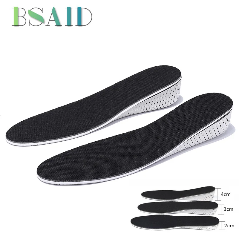 

BSAID Cushion Insoles Unisex Height Increase Shoe Insole For Shoes Memory Foam EVA Insoles Heel Lift Shoe Pad 2cm/3cm/4cm Height