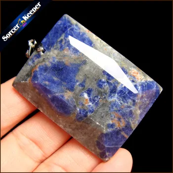 

Women & Men Fashion Jewelry Pendants Necklaces With Chain Wholesale Blue Sodalite Beads Quartz Stone Colares Femininos SS309