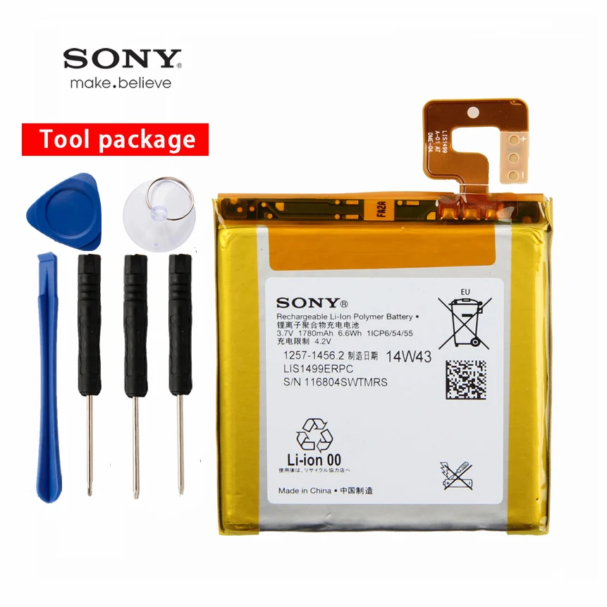 

Original Sony High Capacity Phone Battery For Sony Xperia T TL LT30I LT30P LT30H LT30 S36H C2104 C2105 1780mAh