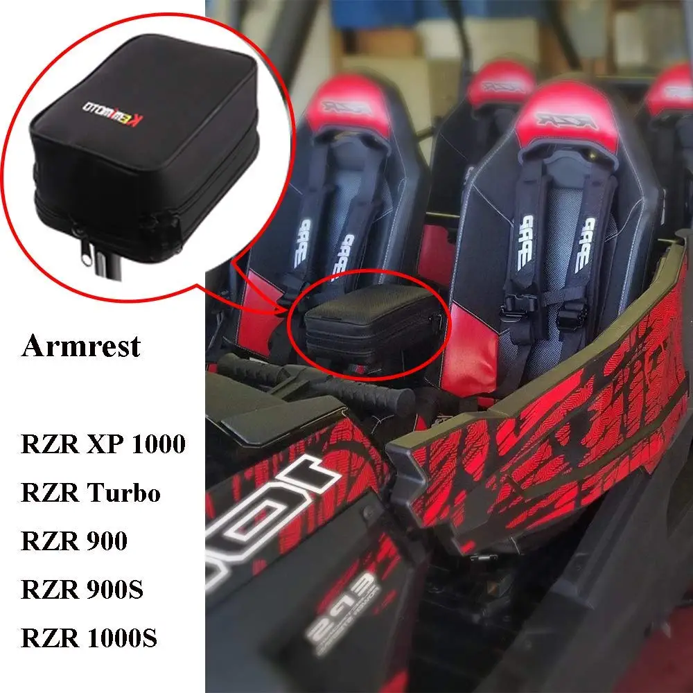 KEMiMOTO UTV Armrest Safe hands Rest Center box gun keep for Polaris