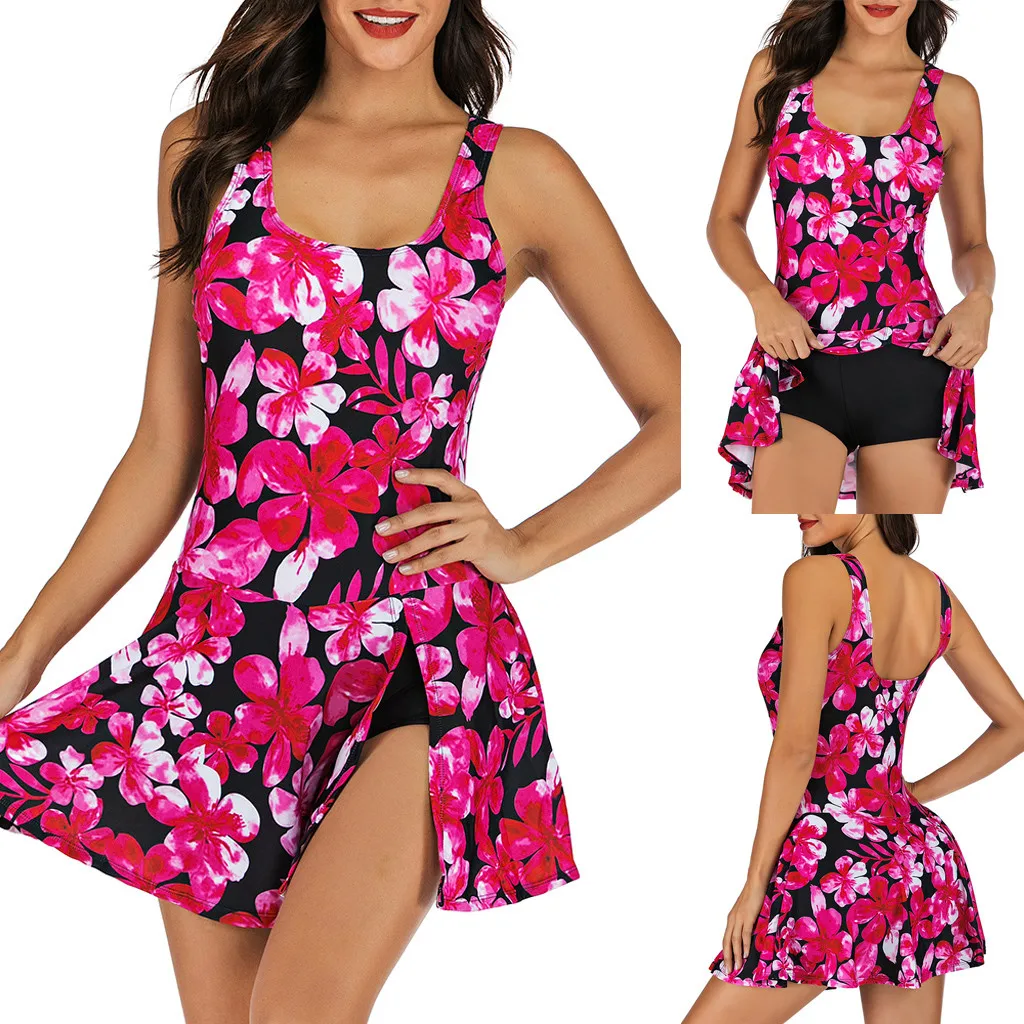 

swimsuit bikini women's swimming suit swimwear Women Plus Size Print Tankini Swimjupmsuit Swimsuit Beachwear Stiped Swimwear