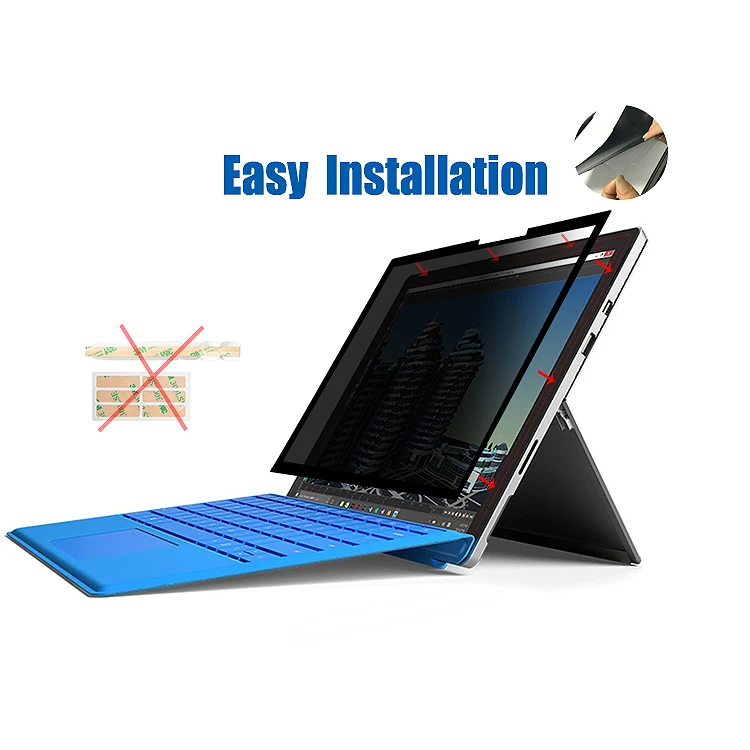Universal Easy On/Off Removable Touchscreens Privacy Screen Filter With Washable Function for Pc,Laptop Pc,Notebook Anti Glare