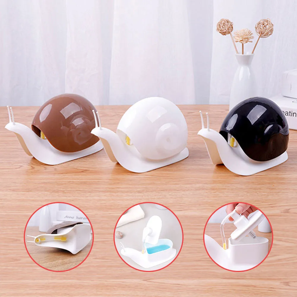 

Cartoon Snail Push Dispenser Liquid Disinfectant Hand Lotion Bottle Sink Soap Pump Kitchen Soap Dispenser Bathroom AccessoriesM3