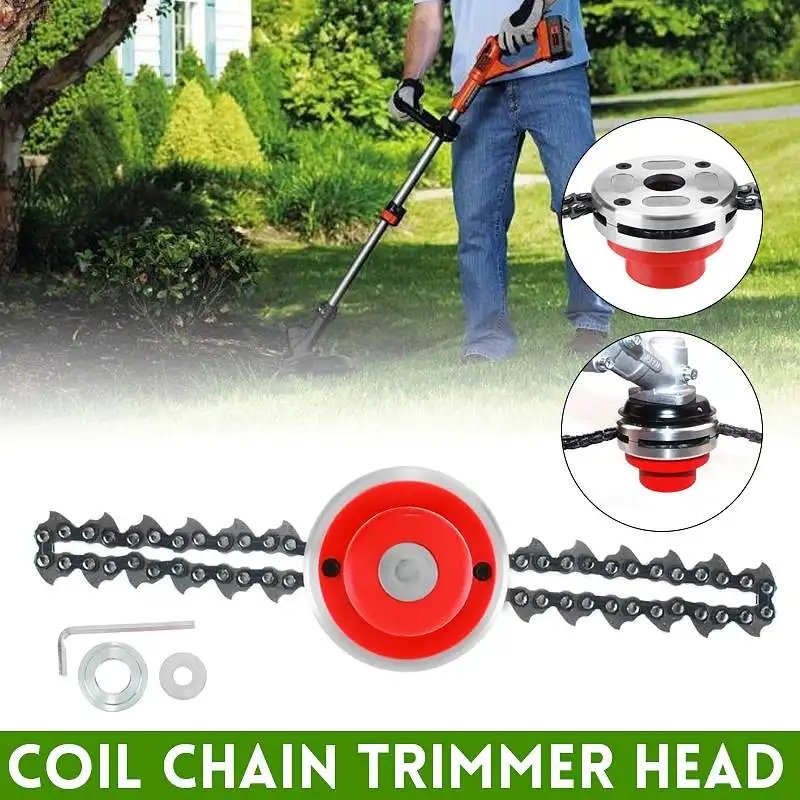 

Universal 65 Lawn Mower Trimmer Head Coil Chain Brush Cutter Garden Grass Head Trimmer For Lawnmower