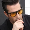 Новинка 2022, солнцезащитные очки с желтыми линзами для женщин и мужчин, антибликовые поляризационные солнцезащитные очки для водителей и же... ► Фото 1/6