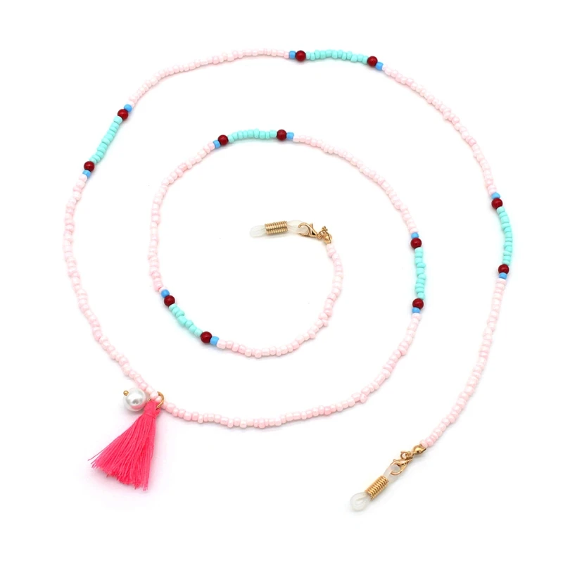 

Reading Glasses Chain Holder Lanyard Tassel Beads Neck Strap Necklace Laces Rope Convenient Eyeglass Tassel Neck Lanyard W15