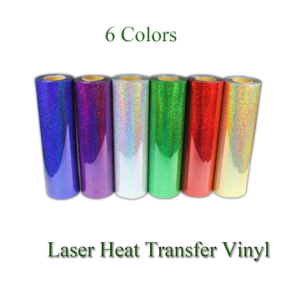 

Holographic Heat Transfer Vinyl Choose From 6 COLORS Laser Vinyl 20''x20''/0.5x0.5m