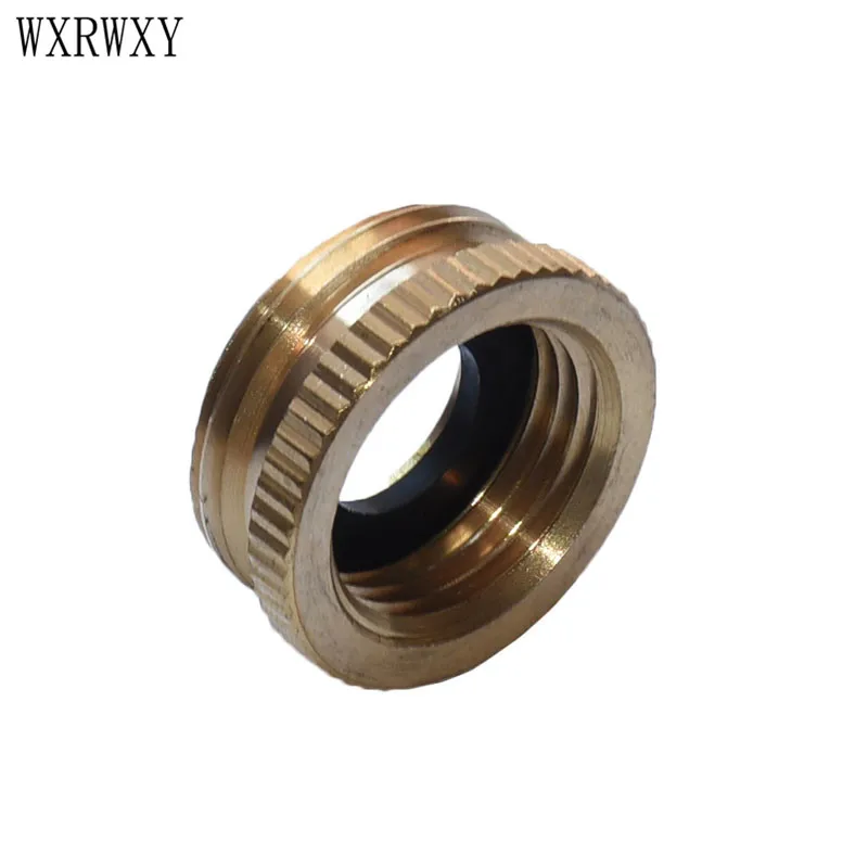 

wxrwxy Brass quick connector 1/2 3/4 brass connector 3/4 threaded the faucet adapter water gun fitting 2 pcs