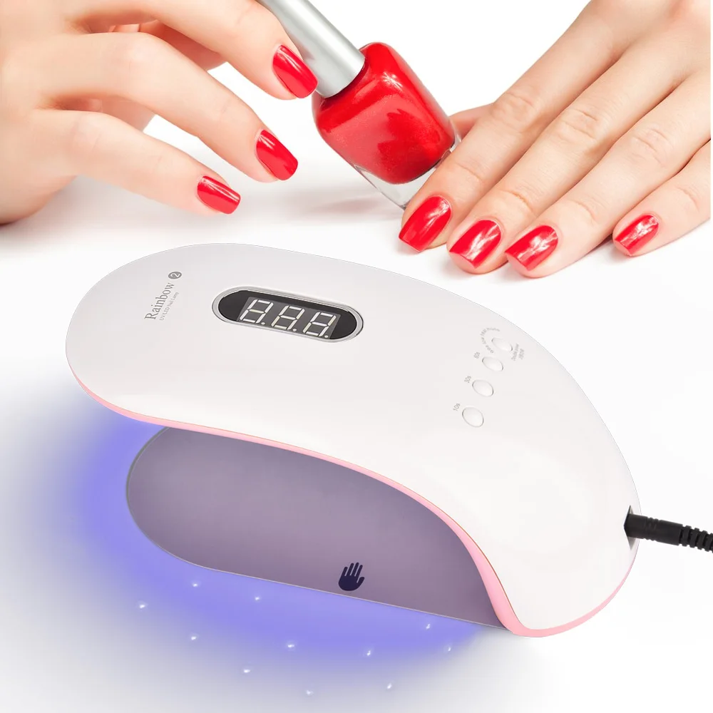 UV Lamp LED Nail Lamp Nail Dryer For All Gels Polish Manicure Machine with 103060 Timer LCD Display Nail Art Tools Salon Dryer (1)
