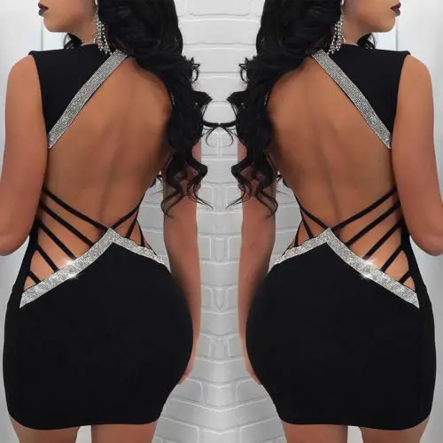 

Sexy Women Summer Casual Sleeveless Party Evening Short Mini Dress New