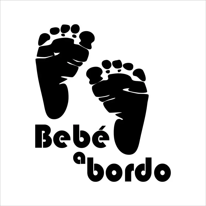 Spanish Car Stickers Bebe A Bordo Auto Safety Warning Stickers Window Sticker Sticker Wallpaper Sticker Printsticker Cute Aliexpress