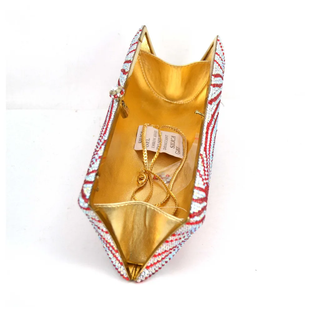 Mariage Soirée Rouge Parti Sac Flamme Cupcake De Femelle Bourse Luxe Paquet Bag D'embrayage Mode Embrayages Pochette Élégante Femmes Longue Cristal Sc541 Xwq66B