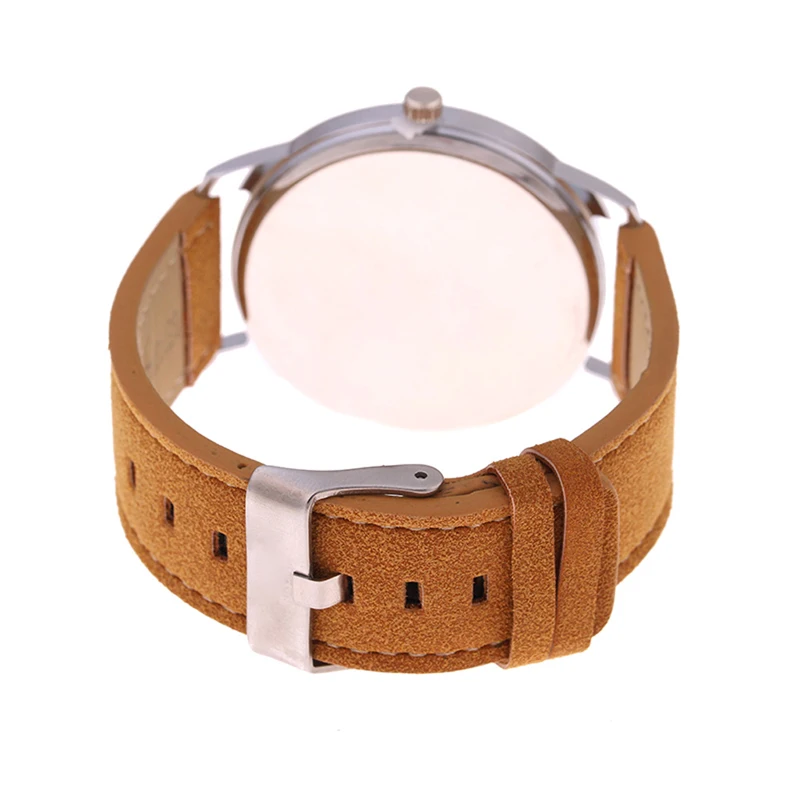 

Fashion Men's Date Sport Stainless Steel Case Quartz Faux Leather Wrist Watch