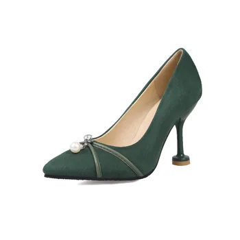 

Spring contracted joker 19 years new women's shoes with high heels with cat 40-45 shallow mouth pointed single shoes