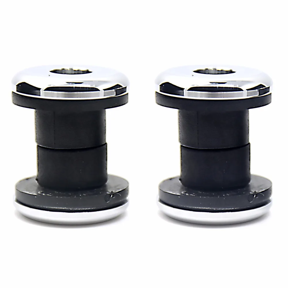 1Pair Chrome Riser Bushings For Harley Street Glide Road King Trike