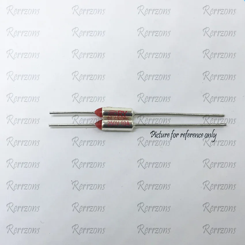 

20 Pcs RY TF 130 Celsius Circuit Cut Off Thermal Fuse 250V 10A Diameter HIGH Quality free shipping