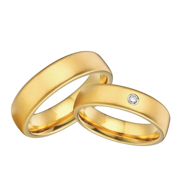 Индивидуальные свадебные пары золотого цвета, мужские и женские кольца anel из титана и стали, наборы обручальных колец для пар