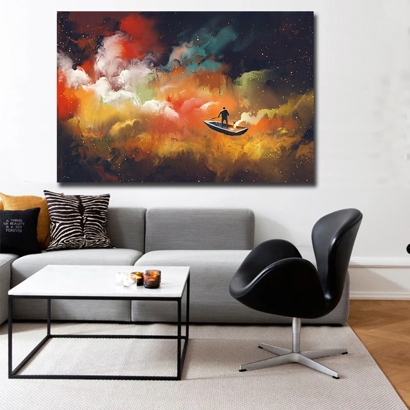GOODECOR абстрактная фотография стены на холсте для гостиной холст живопись плакат