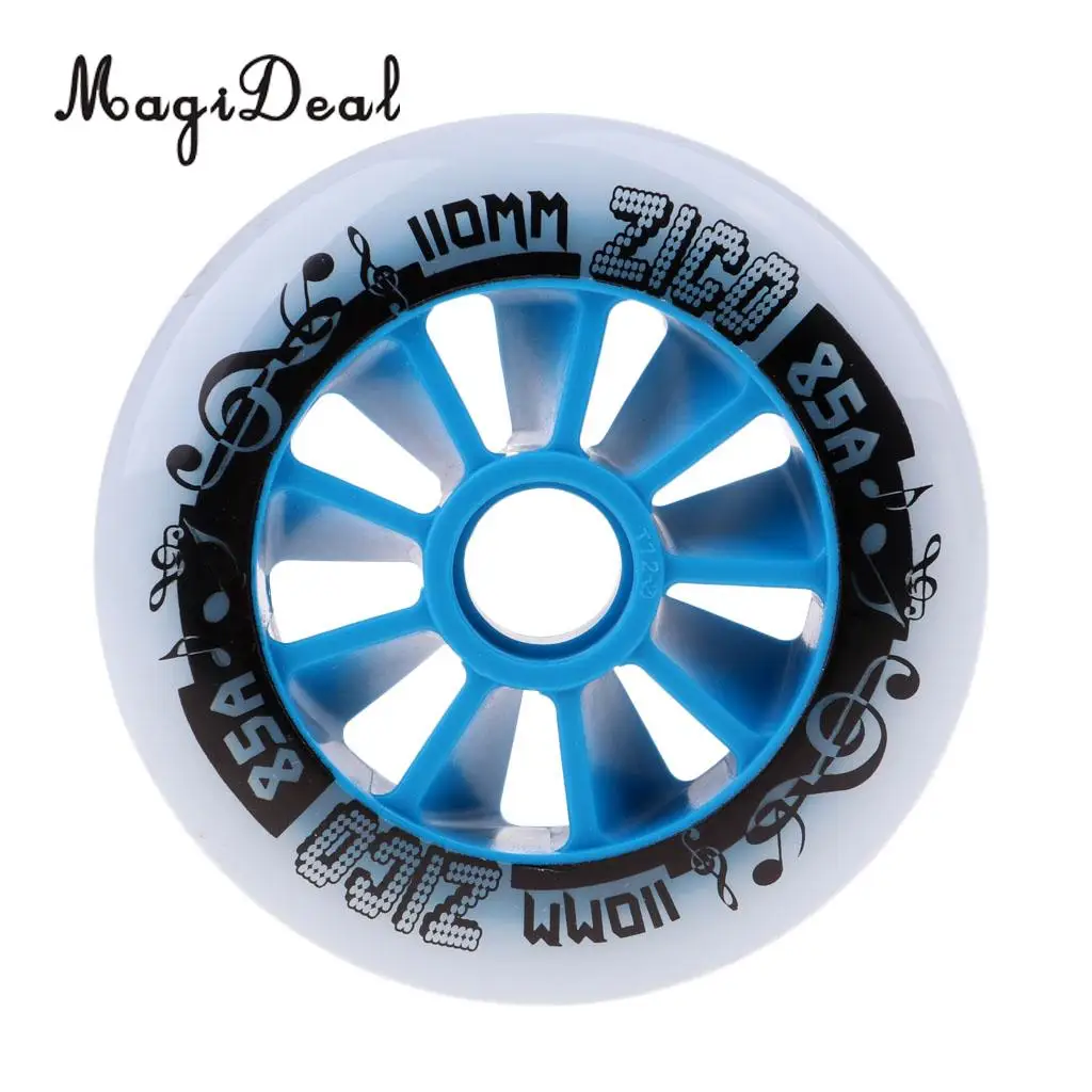 MagiDeal Outdoor PU Roller Inline Skates Wheel Replacement Racing Wheels 90mm/100mm/110mm
