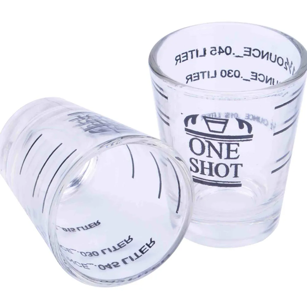 

Glass Graduate Bar Supplies Wineglass with two Graduation liter and ounce Kitchenware free shipping