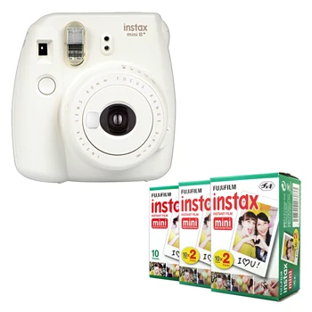 Fujifilm Instax Mini 8 Plus камера 5 цветов+ Fuji Instant 50 пленка белый край простая фотография - Цвет: Vanilla