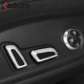 

For Audi A4 B9 A6 C7 Matte Seat Adjust Switch Button Cover Trim Decoration Interior Accessories Car-styling
