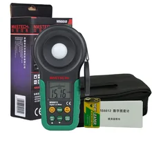 Mastech MS6612 Цифровые Люкс метр Люксметр Light Meter Для Ног Свеча Auto Range Пик 200000 Люкс
