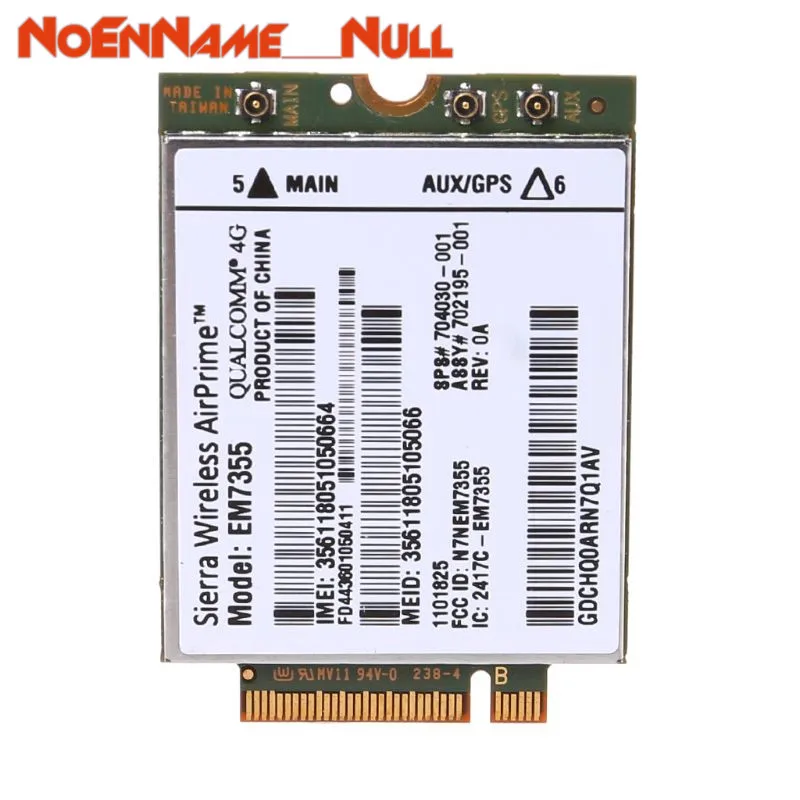 Añadir Tarjetas WWAN tarjeta inalámbrica WIFI Sierra para HP LT4111 EM7355 Gobi5000 4G LTE Modual NGFF M.2 HSPA WCDMA dropshipping. exclusivo.