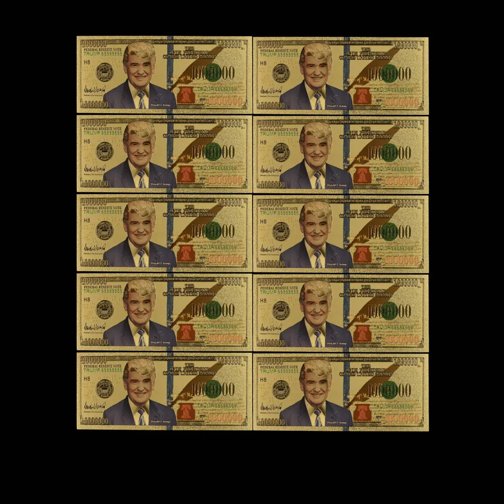 10 шт./лот, США, 1863 лет, 100 долларовая Золотая банкнота, 24 k, Соединенные Штаты Америки, банкноты, сувениры, коллекционные вещи, подарки - Цвет: style 9