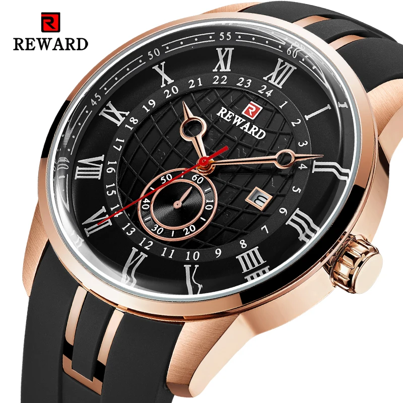 

REWARD Chronograph Mens Watches Relogio Masculino Fashion Casual Business Quartz Watch Men Military Sport Wristwatch Male Clock
