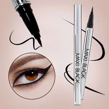 Красота черный Водонепроницаемый жидкости Подводка для глаз Pen Eye Liner Pencil Макияж Косметика maquiagem delineador