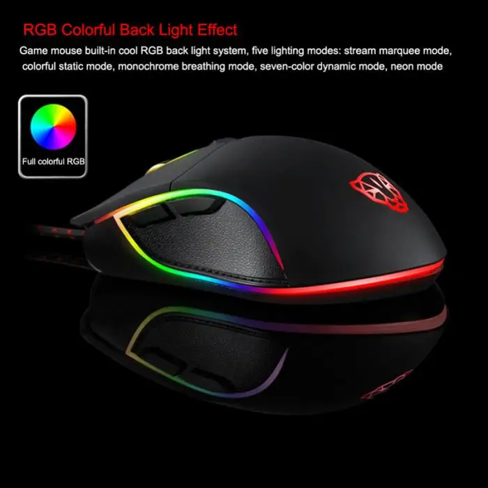 RGB Механическая Проводная игровая клавиатура оптическая мышь комбо с светодиодный подсветкой для ПК ноутбука SD998