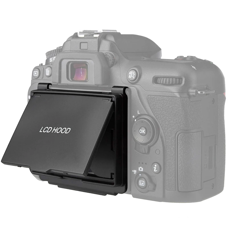 2in1 LCD Screen Protector Pop up Sonnenschutz Haube für Nikon D7500 DSLR Kamera-in Kamera-LCD-Bildschirm aus Verbraucherelektronik bei