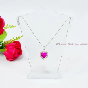 

Clear Jewelry Mannequin Display Necklace Card Display Holder Rack Chest Multi-function 3pcs/lot free shipping