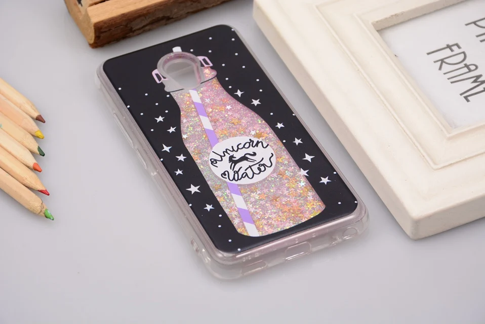 Reaoom for Meizu M5 Case Glitter Dynamic Liquid Star Quicksand Colorful Cute Bottle Unicorn Clear Cover Capa for Meilan 5        (1)