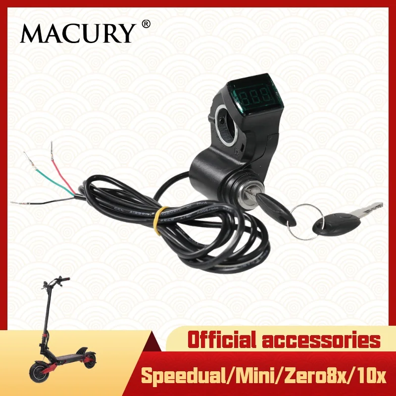 Voltmeter Key Voltage Display Power Button for Electric Scooter Speedual Zero 8X 10X Mini T10-ddm LCD Macury LED Spare Parts