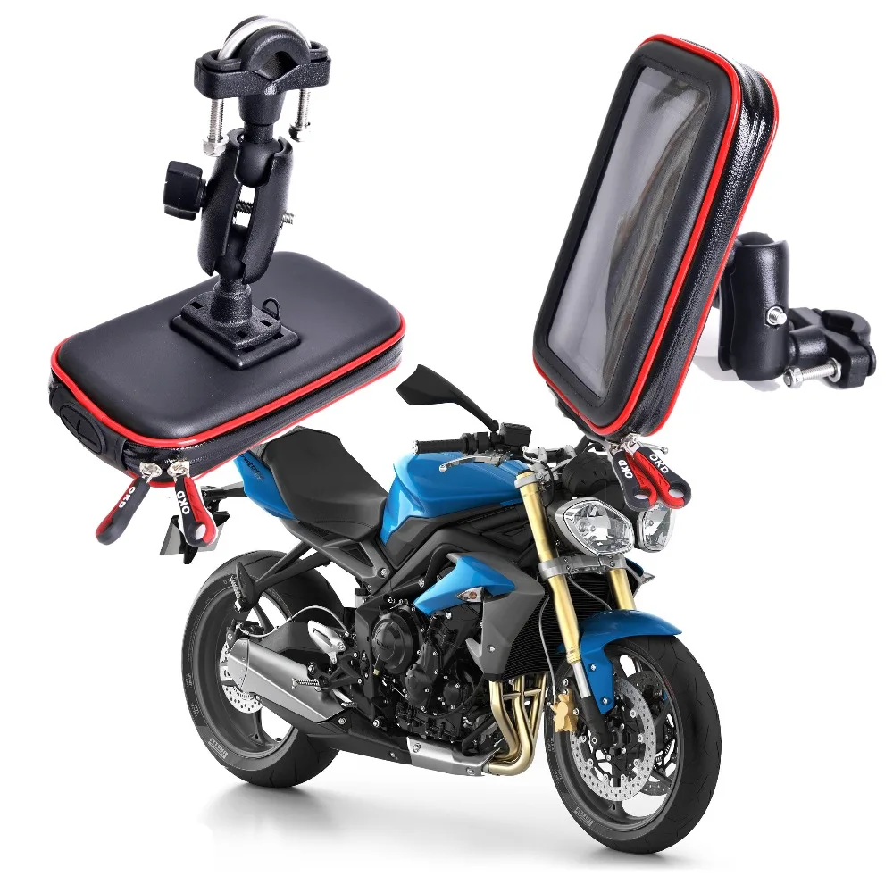 Обновление 360 водонепроницаемая сумка держатель телефона Подставка для велосипеда телефон GPS для мотоцикла держатель для телефона руль разделители для маникюра Celular