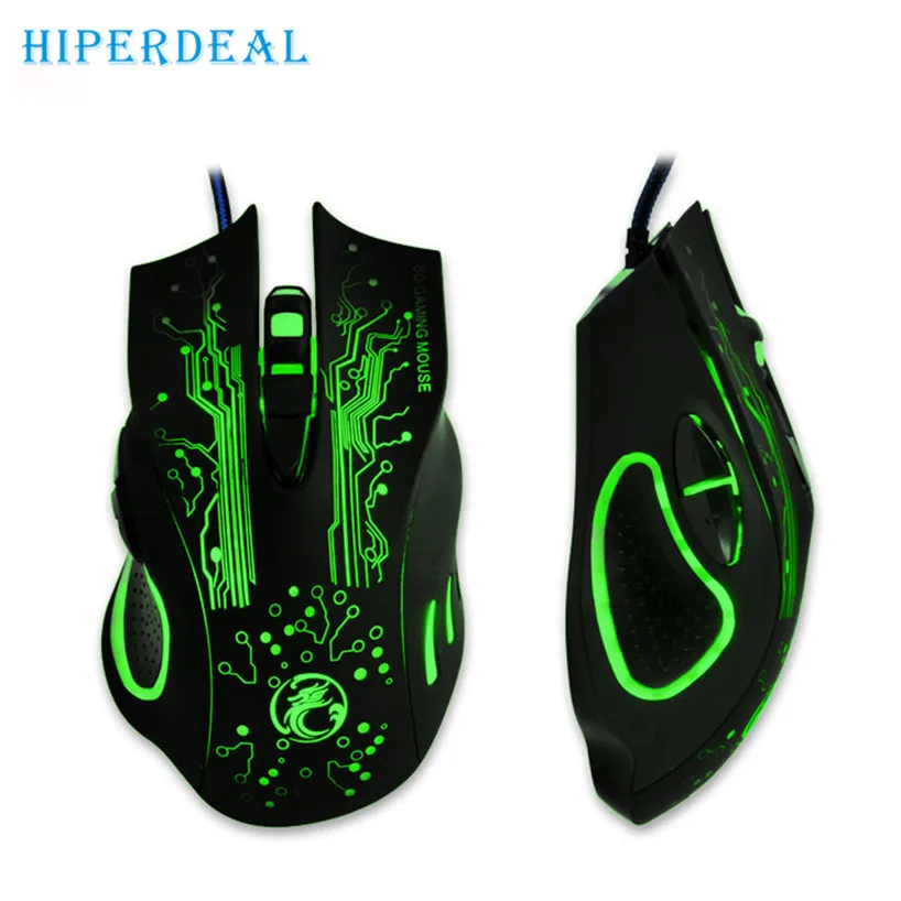 

HIPERDEAL 2017 Hot 2400DPI LED Optical 6D USB Wired Gaming Game Mouse For PC Laptop Game Free shiping Sep 19