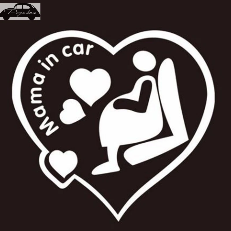 Pegatina Pregnant On Board Sticker Die Cut Mom InCar Decal Self Adhesive Vinyl baby safety