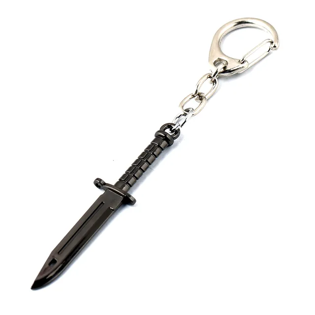 Black Weapon Model Series Mini Dagger Keychain Knife Toy Collection Key