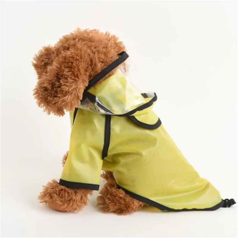S-XXL, прозрачный дождевик для маленьких собак, одежда, дождевик для щенков, куртка для мопса, французский бульдог, водонепроницаемый дождевик для собак