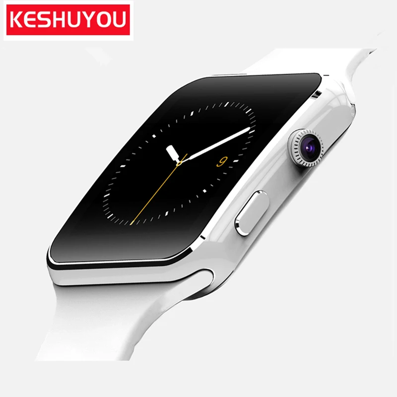 Keshuyou X16 наручные часы телефон Smart Watch Sport шагомер с sim карты Камера Smartwatch для Android
