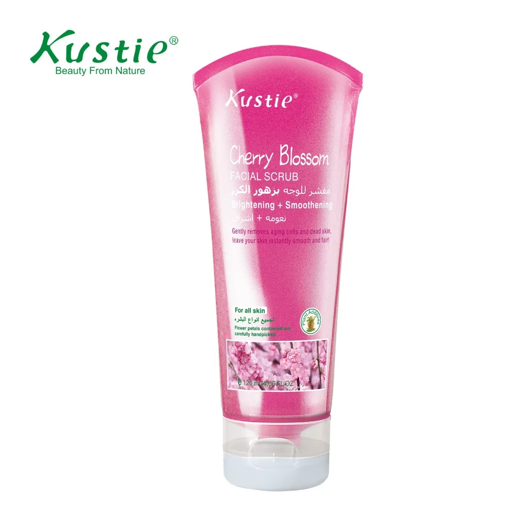 Kustie Skin Whitening & Moistuzing Exfoliate Skin Face Cherry Blossom
